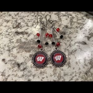 Wisconsin Badger Earring